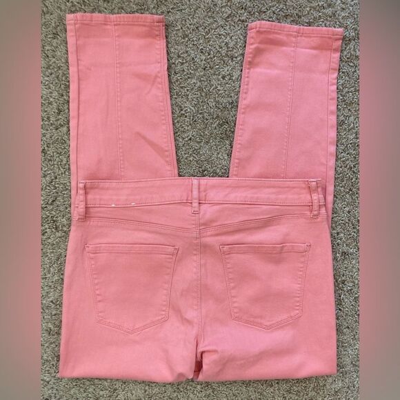 White House Black Market NWOT Ankle Coral Pink Jeans - Picture 4 of 13